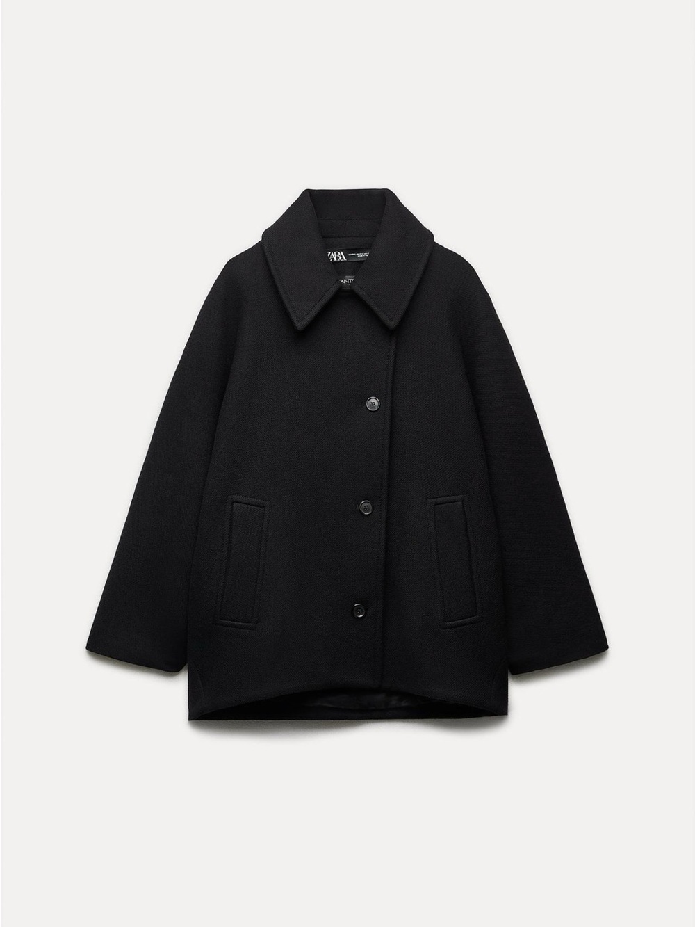 ZARA CROPPED MANTECO WOOL
COAT ZW COLLECTION
